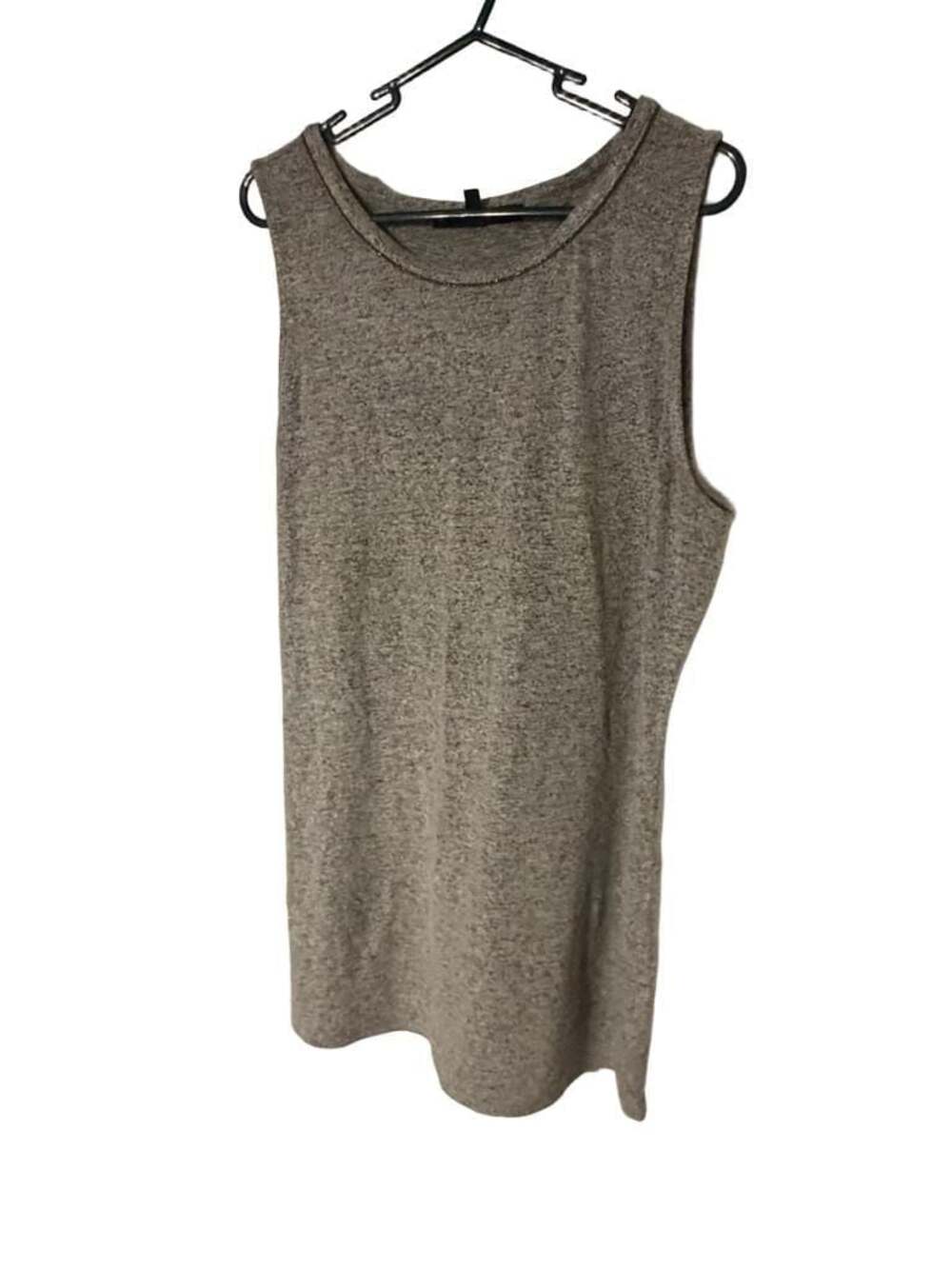 White House Black Market Sleeveless Sweater Tank Dress in Heather Grey